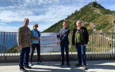 Jennerbahn und VR-Bank spenden 1.500 Euro für die Betreuten Hohenfrieds