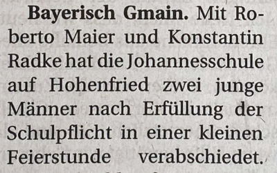 Schüler verabschiedet