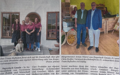 Hohenfried in Bayerisch Gmain eröffnet Hofladen