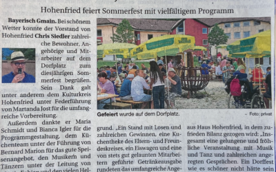 Tombola, Musik und Eis