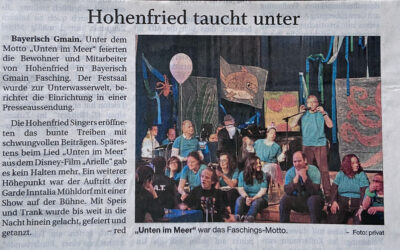 Hohenfried taucht unter