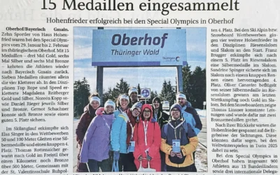 15 Medaillen eingesammelt