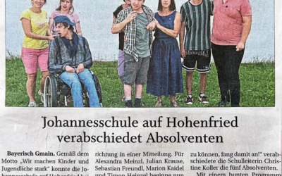 Johannesschule auf Hohenfried verabschiedet Absolventen