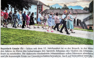 Johannisfeuer auf Hohenfried