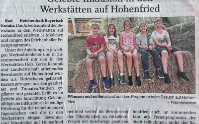 Gelebte Inklusion in den Werkstätten auf Hohenfried