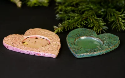 Kerzenständer in Herzform