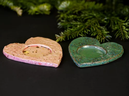 Kerzenständer in Herzform