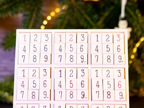 Sudoku aus Holz
