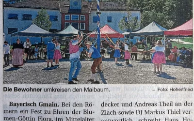 Bändertanz und Eurythmie zum 1. Mai auf Hohenfried