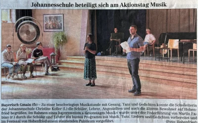 Johannesschule beteiligt sich am Aktionstag Musik