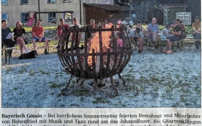 Johannifeuer auf Hohenfried