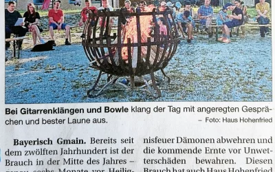 Altes Brauchtum auf Hohenfried gefeiert