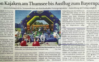 Von Kajaken am Thumsee bis Ausflug zum Bayernpark