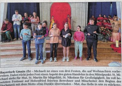 Michaelfeier auf Hohenfried