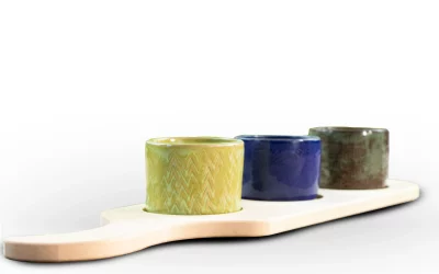 Servierplatte mit Schälchen