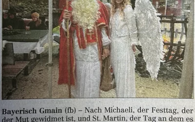 Nikolaus besucht Hohenfrieder Christkindlmarkt