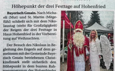 Nikolaus besucht Christkindlmarkt