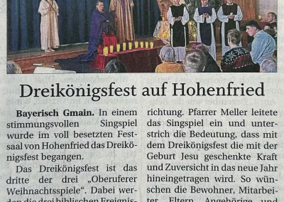 Dreikönigsfest auf Hohenfried