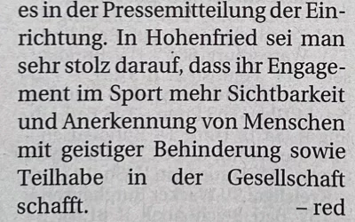 Hohenfrieder Sportler ausgezeichnet