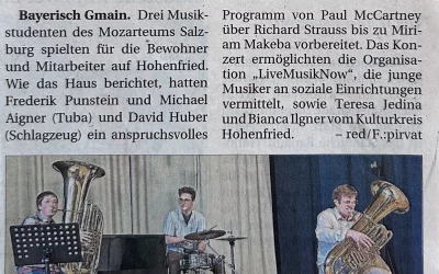 Mozarteumsstudenten spielen auf Hohenfried