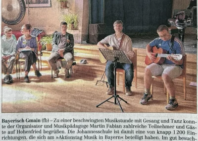 Aktionstag Musik an der Johannesschule