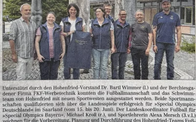 Sportler auf Hohenfried neu eingekleidet
