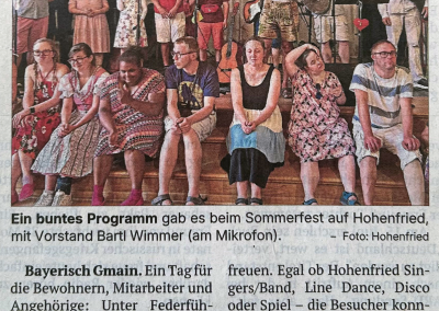 Hohenfried ehrt langjährige Mitglieder