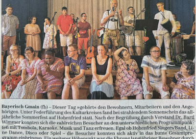 Sommerfest auf Hohenfried