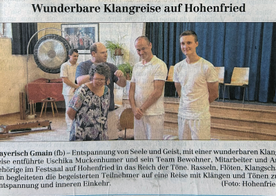 Wunderbare Klangreise auf Hohenfried